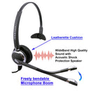 INNOTALK Deluxe 3.5 mm Plantronics Compatible Quick Disconnect Monaural Headset for Lap Top Computer, Smart iPhone.