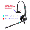 RJ9 Headset Universal - Swiveling Wide band Receiver Best Pro Monaural Headset + Universal Compatibiity RJ9 Headset Adapter