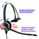 INNOTALK Deluxe 3.5 mm Plantronics Compatible Quick Disconnect Monaural Headset for Lap Top Computer, Smart iPhone.