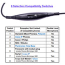 Universal RJ9 Headset adapter - Jabra compatible quick disconnect