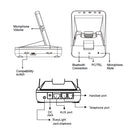 Desk Phone, Computer Phone & Bluetooth Wireless Headset with Remote Answering Handset Lifter (Explorer)