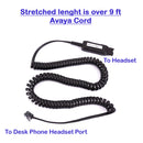 Avaya 1408, 1416, 2410, 2420, 4424D Headset  - Economic Monaural Headset with Plantronics compatible QD