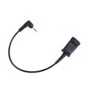 Best Sound 2.5 mm Headset Package - Professional Monaural Headset + 2.5 mm Headset Adapter built in Plantronics Compatible QD