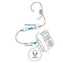 INNOTALK Deluxe 3.5 mm Plantronics Compatible Quick Disconnect Monaural Headset for Lap Top Computer, Smart iPhone.