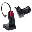 Computer USB and Desk Phone Wireless Headset with Remote Hook ON OFF Handset Lifter - 300 FT Mobility 8 hours Talking
