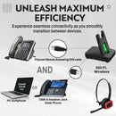Polycom and Computer Wireless Unified Headset - Computer Softphone and Polycom VVX300, VVX310, VVX400
