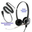 RJ9 headset - Changeable Voice Tube Microphone Headset + RJ9 Headset Adapter in Plantronics Compatible QD