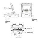 Desk Phone Wireless Headset with Remote Answering Handset Lifter (Explorer)