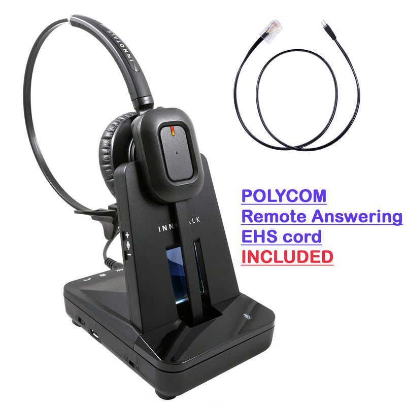 Polycom VVX models Phone Wireless headset with Remote Answering Cord ( Explorer )