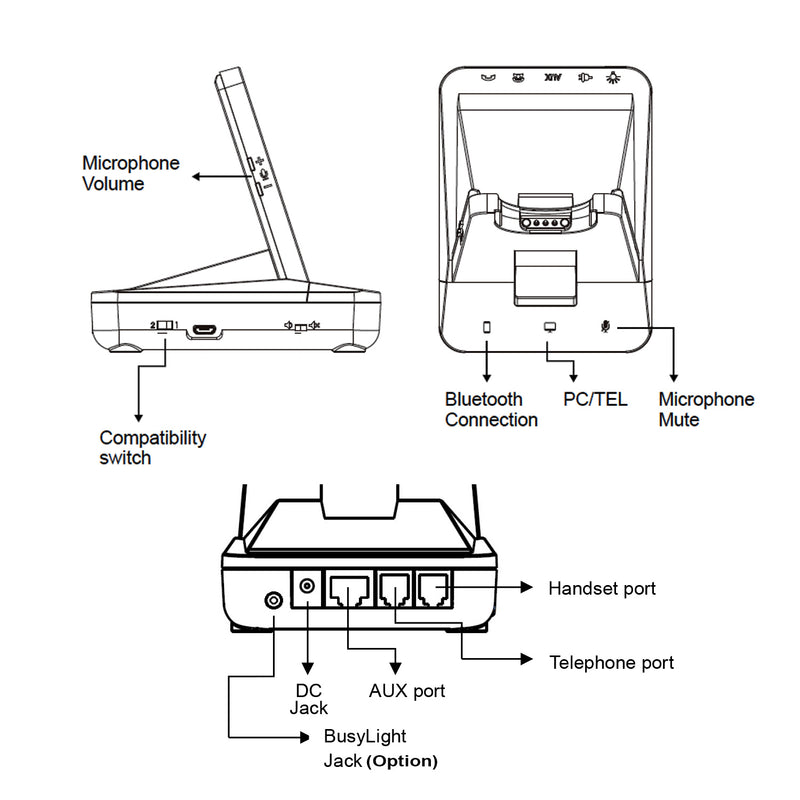 Panasonic KX NT553, 556, KX DT543, 546 and Bluetooth, Computer Wireless Headset