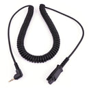 2.5 mm Quick Disconnect Headset Adapter Cable(6ft)-Plantronics QD for Most Cordless Phones