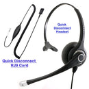 Avaya 1608, 9610, 9630, 9640, 9641 Phone Headset - Superb Plantronics compatible Headset with Avaya Headset Adapter