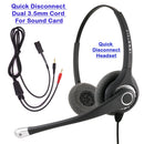 Analog PC Headset fit to Sound card of Computer - Sound forced Phone headset + PC Sound Card Headset Adapter