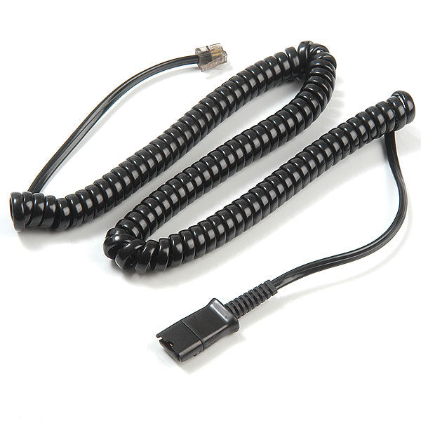 U10P cord-RJ9 Quick Disconnect Headset Adapter Cable-Plantronics QD