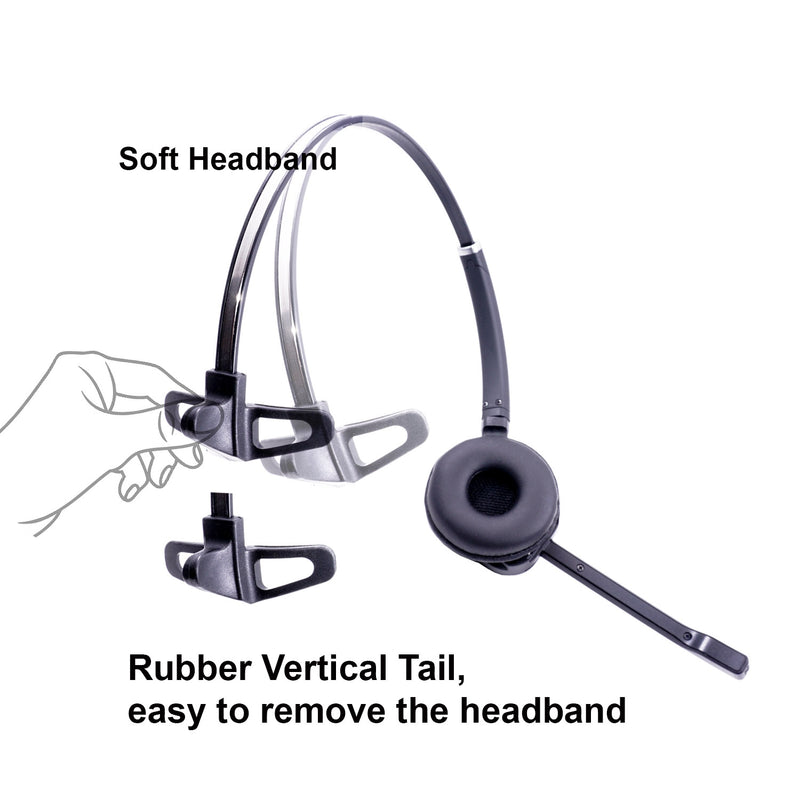 Desk Phone Headset Callez Phone Headsets RJ9 With Noise Cancelling